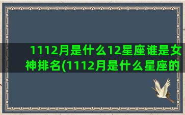 1112月是什么12星座谁是女神排名(1112月是什么星座的)