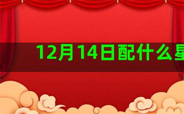 12月14日配什么星座