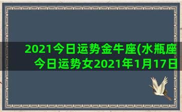 2021今日运势金牛座(水瓶座今日运势女2021年1月17日)