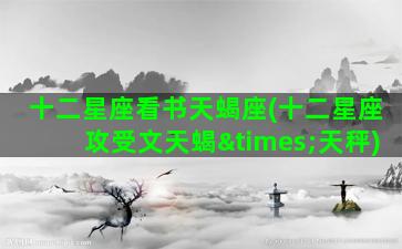 十二星座看书天蝎座(十二星座攻受文天蝎×天秤)