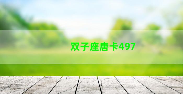 双子座唐卡497