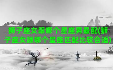 狮子座女跟哪个星座男最配(狮子座女跟哪个星座匹配比较合适)