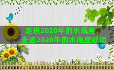 走进2020年的水瓶座，走进2020年的水瓶座歌词